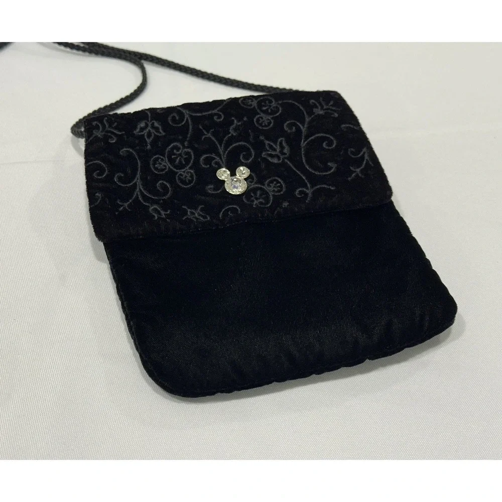 Black Disney Store Purse‎ With Mickey Mouse Accent EUC
